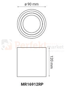 oprawa_halogenowa oprawa_ruchoma okrągła czarna lampa wisząca oświetlenie_led oprawa_led oświetlenie żarówki_led GU10 lampy_wiszące halogeny_led oprawy_do_łazienki lampa_led crosti sasari RO MR16912RP wymiary perfektmarket
