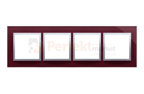 Simon 54 nature ramka 4-krotna szkło kusząca śliwka fioletowy purpura DRN4/89 perfektmarket