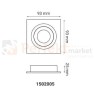oprawa_halogenowa oprawa_ruchoma kwadratowa biała wpuszczana oświetlenie_led oprawa_led oświetlenie żarówki_led lampy_sufitowe halogeny_led oprawy_do_łazienki lampa_led crosti modi 1502005 wymiary perfektmarket
