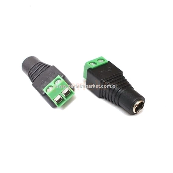 Gniazdo DC 2.1/5.5 zaciski do zasilacza perfektmarket sklep oswietlenie led