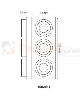 oprawa_halogenowa oprawa_ruchoma podwójna biała wpuszczana oświetlenie_led oprawa_led oświetlenie żarówki_led lampy_sufitowe halogeny_led oprawy_do_łazienki lampa_led crosti modi 1502008 wymiary perfektmarket
