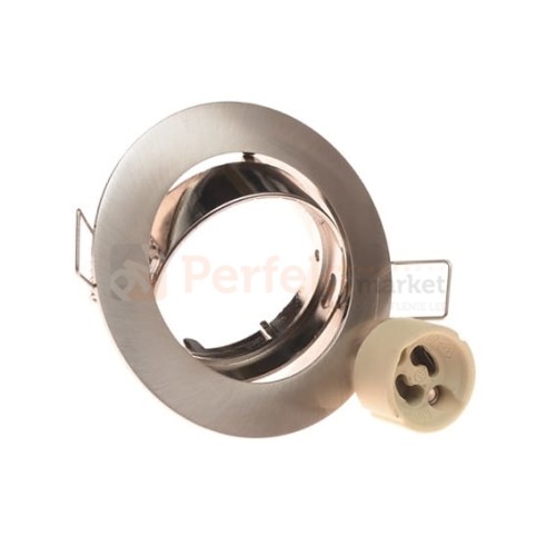 Oprawa halogenowa sufitowa stala pojedyncza odlew kolor 1061 satyna satyna gniazdo GU10 LED perfektmarket.jpg