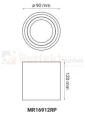 oprawa_halogenowa oprawa_ruchoma okrągła biała lampa wisząca oświetlenie_led oprawa_led oświetlenie żarówki_led GU10 lampy_wiszące halogeny_led oprawy_do_łazienki lampa_led crosti sasari RO MR16912RP wymiary perfektmarket
