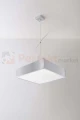 nowoczesna lampa minimal perfektmarket design wisząca sufitowa kwadratowa LED HORUS 35 szara wall.jpg