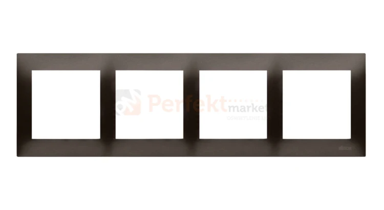DR4/46 Simon 54 Premium ramka poczwórna 4_krotna brąz mat metalizowany perfektmarket