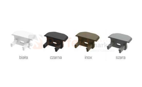 ZAŚLEPKI DO PROFILU TYP B LUMIES-ZAS-B okrągłe perfektmarket sklep profil aluminiowy biały czarny inox szary