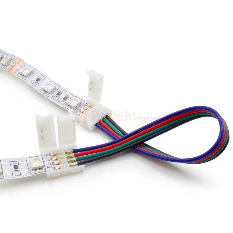złączka kątowa LED RGB 10mm