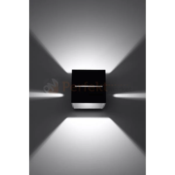 lampa_ścienna kinkiet czarny g9 nowoczesna minimalizm design lampa kwadratowa plafon LED lobo czarna perfektmarket SL.0204