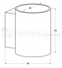 Lampa ścienna led oświetlenie_led kinkiet lampa_scienna biała biały wymiary rozmiar SOLA WL ROUND 91060 wall Zuma Line perfektmarket.jpg