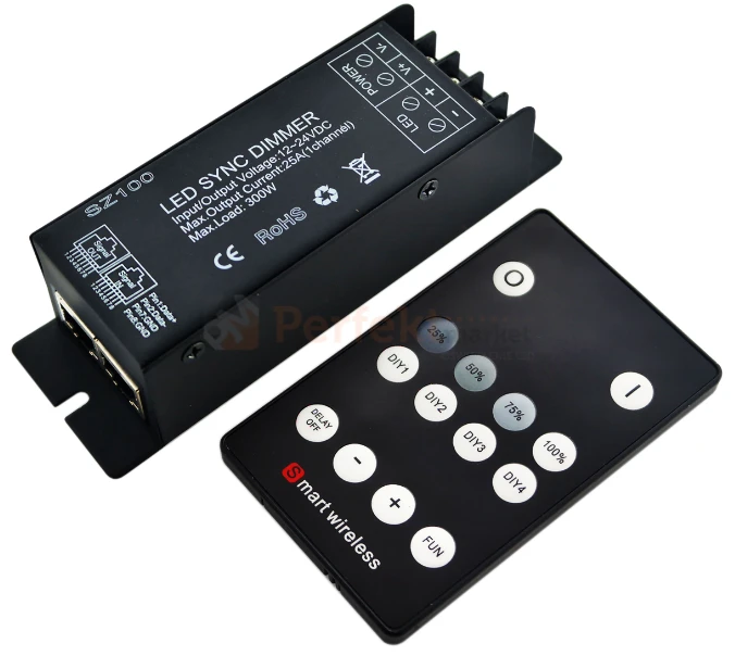 ściemniacz led z pilotem dużej mocy 300W pilot classic perfektmarket 1.jpg