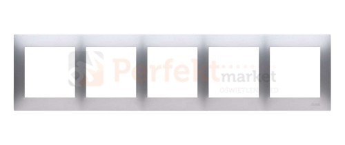 DR5/43 Simon 54 Premium ramka 5_krotna srebrny mat perfektmarket
