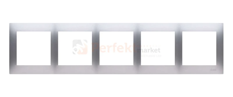 DR5/43 Simon 54 Premium ramka 5_krotna srebrny mat perfektmarket