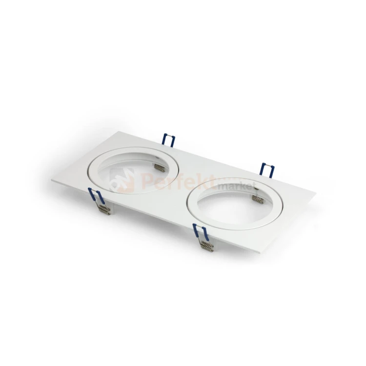 oprawa_halogenowa oprawa_ruchoma kwadratowa podwójna biała wpuszczana oświetlenie_led oprawa_led oświetlenie żarówki_led lampy_sufitowe halogeny_led oprawy_do_łazienki lampa_led crosti gavi 14AR111 perfektmarket
