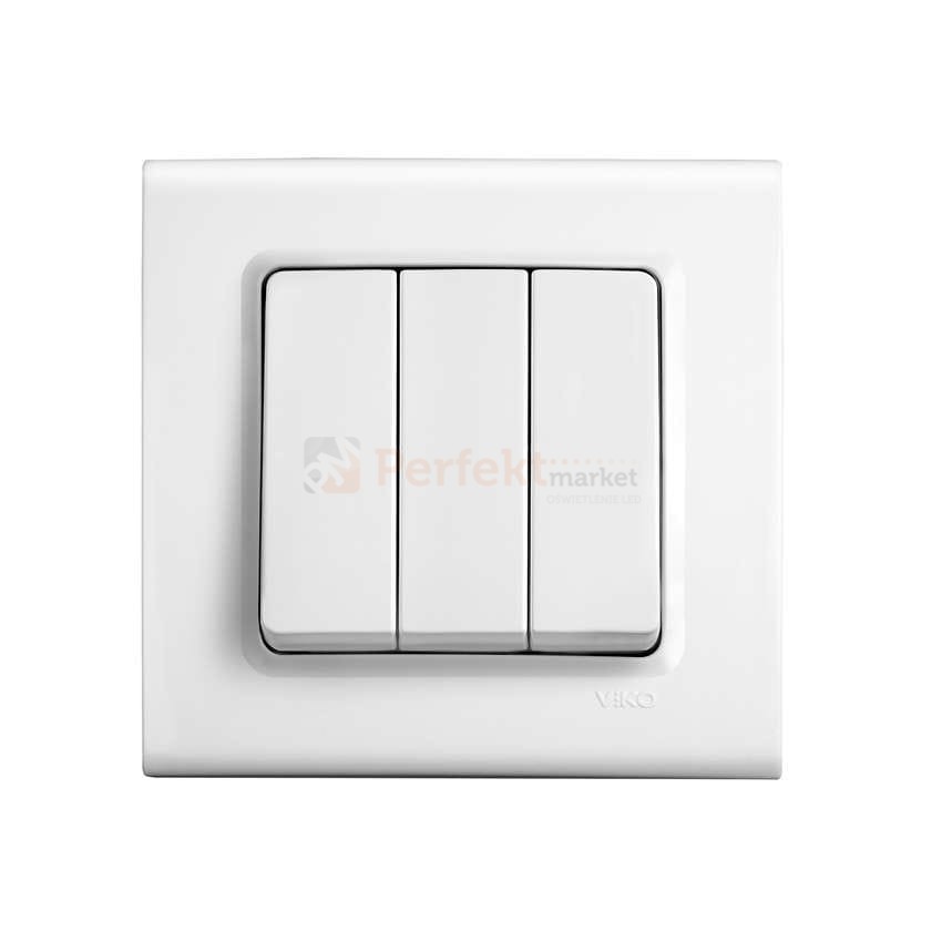łącznik 3-klawiszowy potrójny viko panasonic linnera włącznik biały prosty klasyczny minimalistyczny oświetlenie oświetlenie_led biała prosta klasyczna minimalizm minimalistyczna perfektmarket perfekt_market 9044068