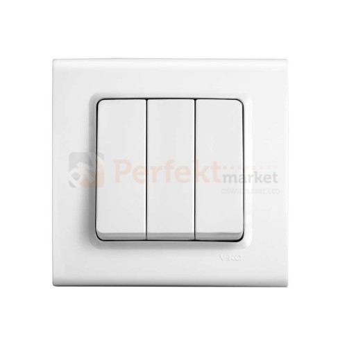 łącznik 3-klawiszowy potrójny viko panasonic linnera włącznik biały prosty klasyczny minimalistyczny oświetlenie oświetlenie_led biała prosta klasyczna minimalizm minimalistyczna perfektmarket perfekt_market 9044068