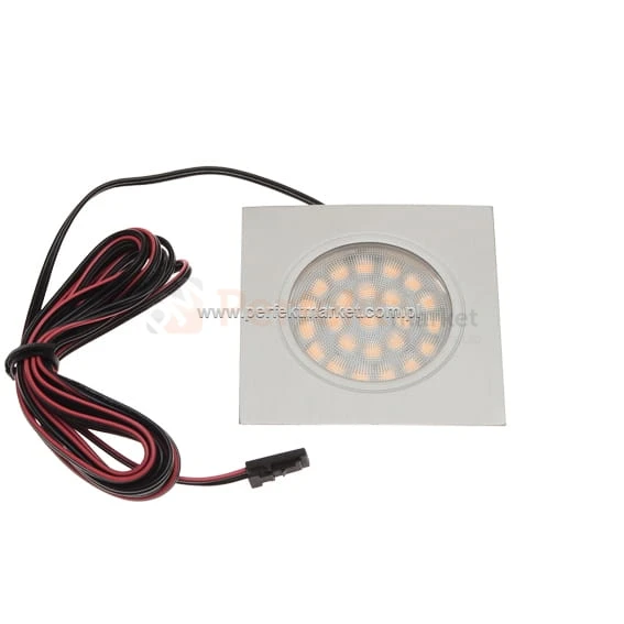 Oprawa meblowa LED kwadratowa aluminium srebrna sklep łazienki łazienka pod_szafką perfektmarket