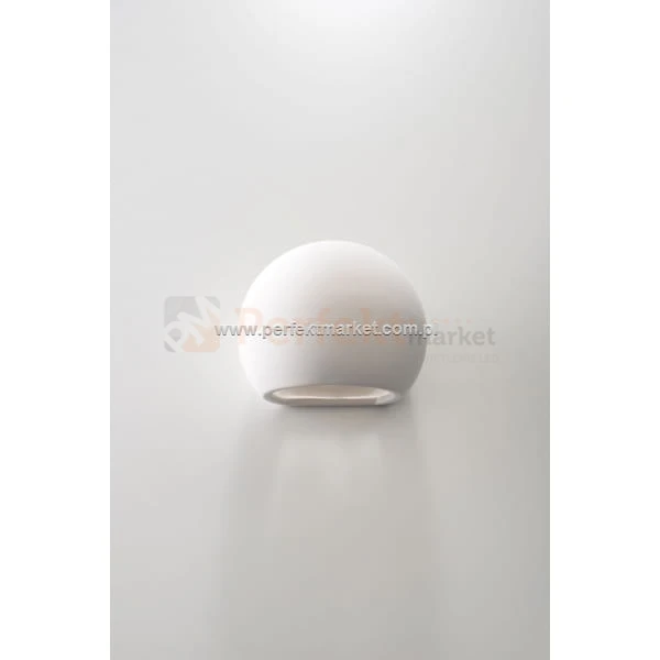 Kinkiet ścienny ceramiczny do malowania kula Globe okrągły nowoczesny oswietlenie led perfektmarket