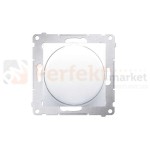 DS9T.01/11 Simon 54 Ściemniacz naciskowo-obrotowy do LED ściemnialnych 20-500W biały bez ramki perfektmarket