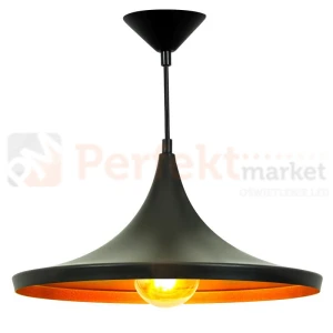 Lampa wisząca czarno złota Modern A 36cm 1xE27 
