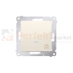 Simon 54 Przycisk światło z podświetleniem kremowy bez ramki DS1L.01/41 perfektmarket