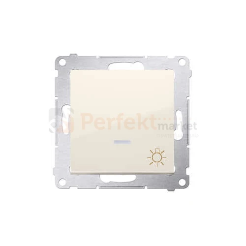 Simon 54 Przycisk światło z podświetleniem kremowy bez ramki DS1L.01/41 perfektmarket