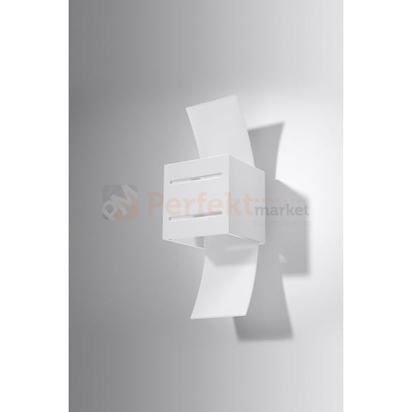 lampa_ścienna kinkiet biała g9 nowoczesna minimalizm design lampa kwadratowa plafon LED loreto biały perfektmarket SL.0203