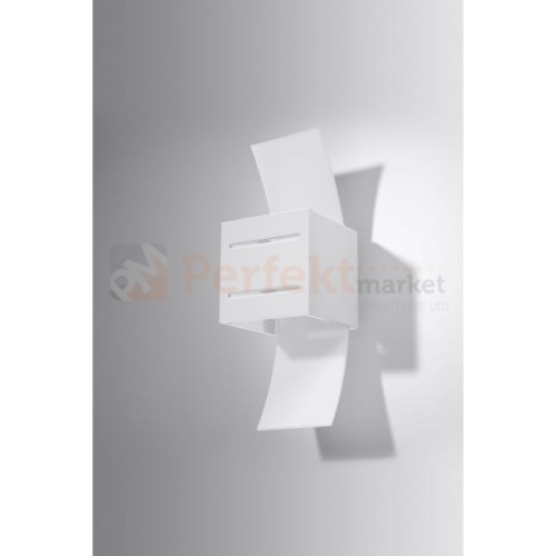 lampa_ścienna kinkiet biała g9 nowoczesna minimalizm design lampa kwadratowa plafon LED loreto biały perfektmarket SL.0203