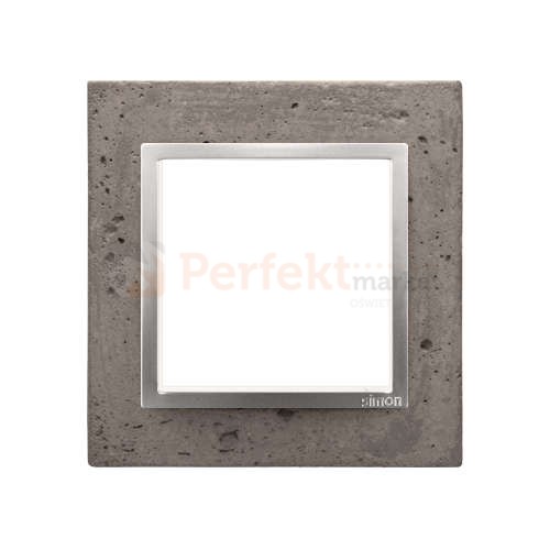 Simon 54 nature ramka pojedyncza beton betonowa mokra_robota szara DRN1/96 perfektmarket