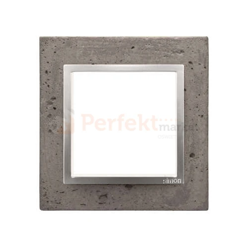 Simon 54 nature ramka pojedyncza beton betonowa mokra_robota szara DRN1/96 perfektmarket