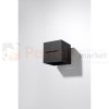 lampa_ścienna kinkiet czarny g9 nowoczesna minimalizm design lampa kwadratowa plafon LED lobo czarna perfektmarket SL.0204