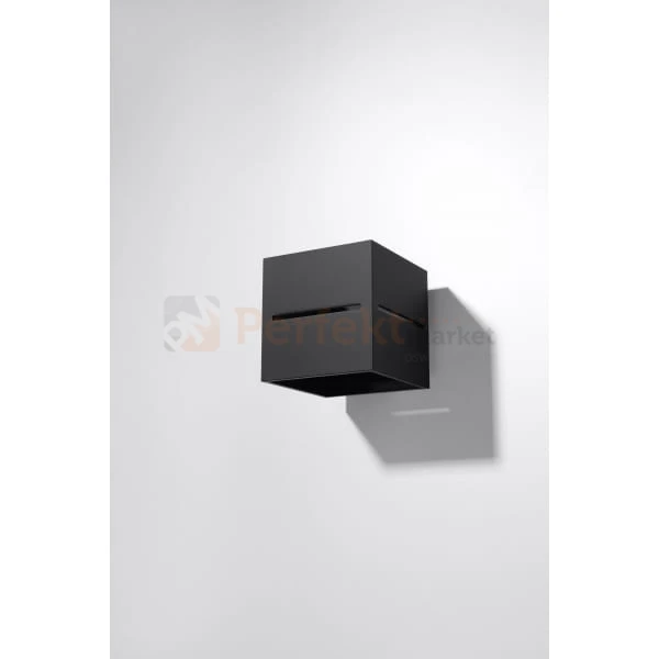 lampa_ścienna kinkiet czarny g9 nowoczesna minimalizm design lampa kwadratowa plafon LED lobo czarna perfektmarket SL.0204