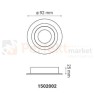 oprawa_halogenowa oprawa_ruchoma okrągła czarna wpuszczana oświetlenie_led oprawa_led oświetlenie żarówki_led lampy_sufitowe halogeny_led oprawy_do_łazienki lampa_led crosti modi 1502002 wymiary perfektmarket
