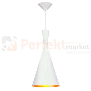Lampa wisząca biało złota Modern C 19 cm 1xE27