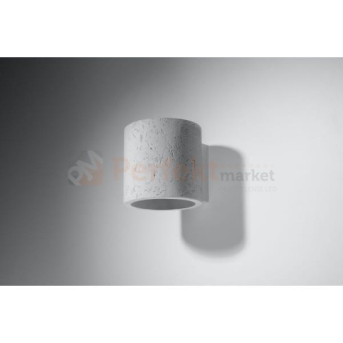 lampa_ścienna kinkiet szara betonowa beton gu10 nowoczesna minimalizm design lampa okrągła plafon LED orbis biały perfektmarket SL.0486