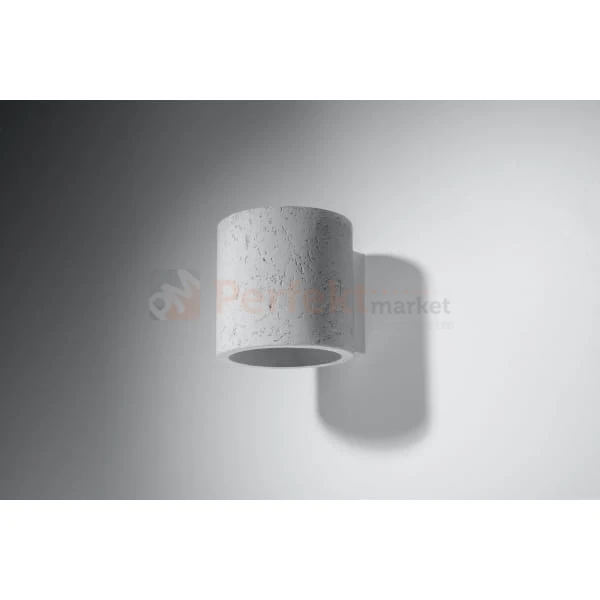 lampa_ścienna kinkiet szara betonowa beton gu10 nowoczesna minimalizm design lampa okrągła plafon LED orbis biały perfektmarket SL.0486