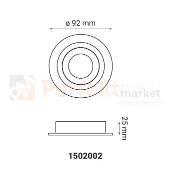 oprawa_halogenowa oprawa_ruchoma okrągła biała wpuszczana oświetlenie_led oprawa_led oświetlenie żarówki_led lampy_sufitowe halogeny_led oprawy_do_łazienki lampa_led crosti modi 1502002 wymiary perfektmarket