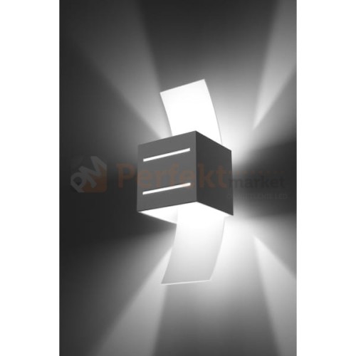 lampa_ścienna kinkiet biała g9 nowoczesna minimalizm design lampa kwadratowa plafon LED loreto biały perfektmarket SL.0203