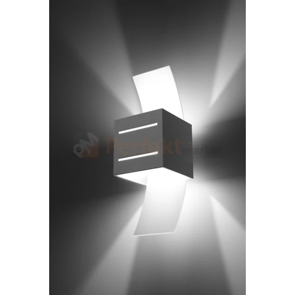 lampa_ścienna kinkiet biała g9 nowoczesna minimalizm design lampa kwadratowa plafon LED loreto biały perfektmarket SL.0203