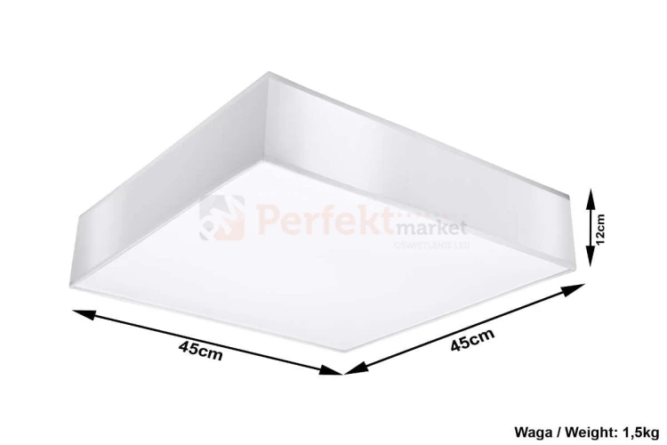 nowoczesna minimalizm perfektmarket design lampa sufitowa kwadratowa plafon LED horus 45 biały wymiary.jpg