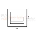 Oprawa schodowa LED 1.5W 9 SMD 3014 ID-1090 1091 perfektmarket wymiary rozmiar