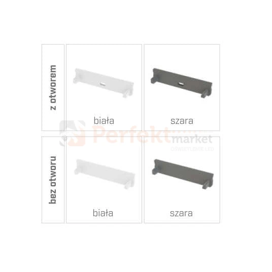 Zaślepki do profilu typ Solis LUMINES-ZAS-SOLIS
perfektmarket sklep profil aluminiowy biała z otworem