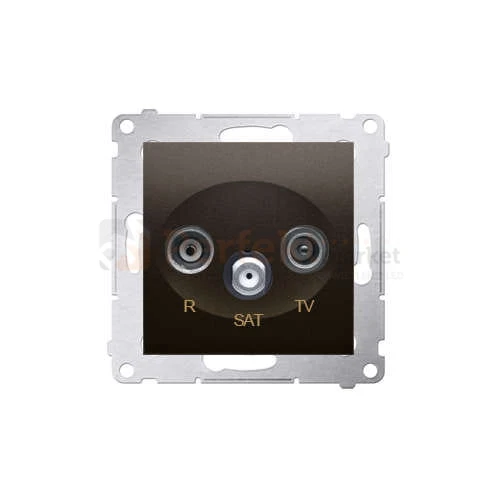 DASK.01/46 Simon 54 gniazdo antenowe RD/TV/SAT końcowe brąz mat metalizowany bez ramki perfektmarket