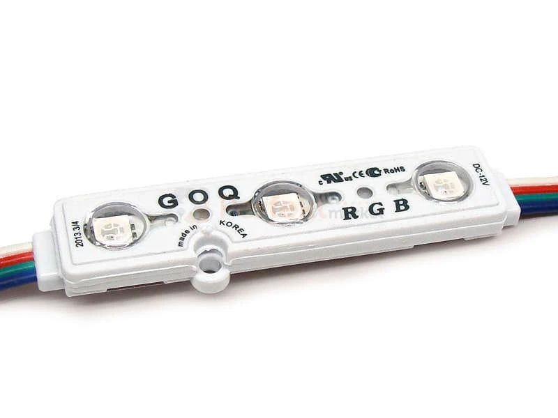 Moduł LED GOQ Samsung 3 SMD 5050 RGB IP68 wodoodporny