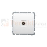 Gniazdo antenowe R-TV końcowe separowane biały Simon Basic BMAK3.01/11 perfektmarket hurtownia_elektryczna