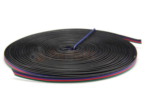 Przewód płaski do taśm LED RGB 4x0.50mm 4 żyłowy oswietlenie sklep kup perfektmarket