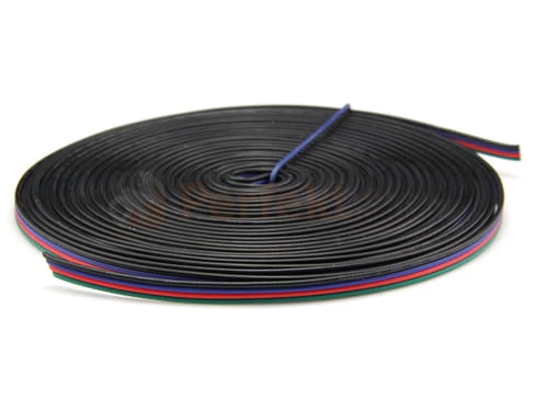 Przewód płaski do taśm LED RGB 4x0.50mm 4 żyłowy oswietlenie sklep kup perfektmarket
