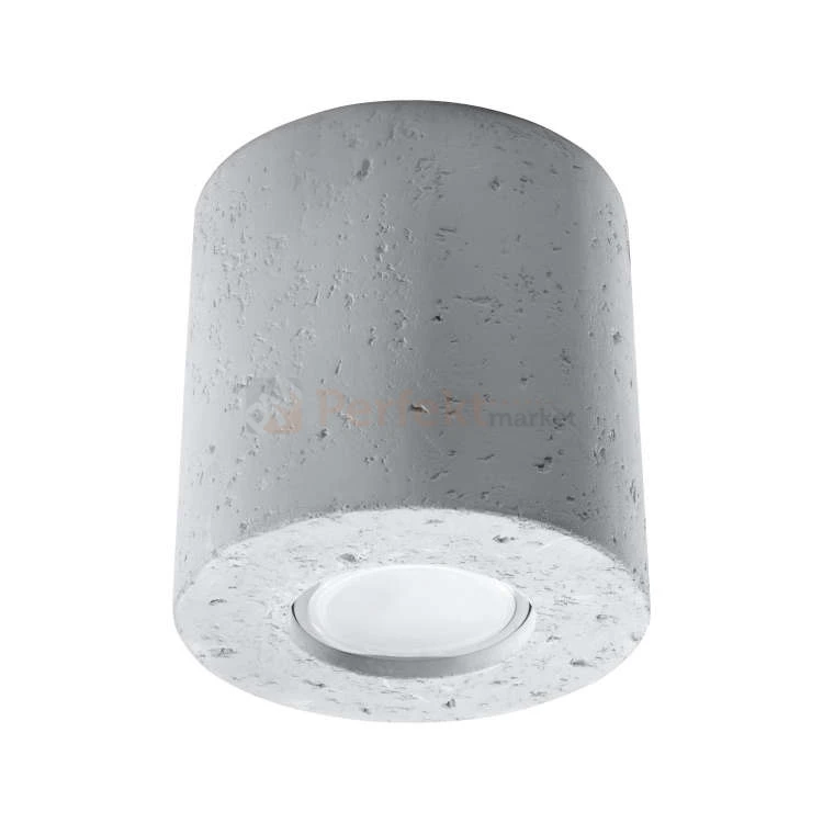 lampa_sufitowa szara betonowa beton nowoczesna minimalizm design lampa sufitowa okrągła spot plafon LED orbis biały perfektmarket SL.0488
