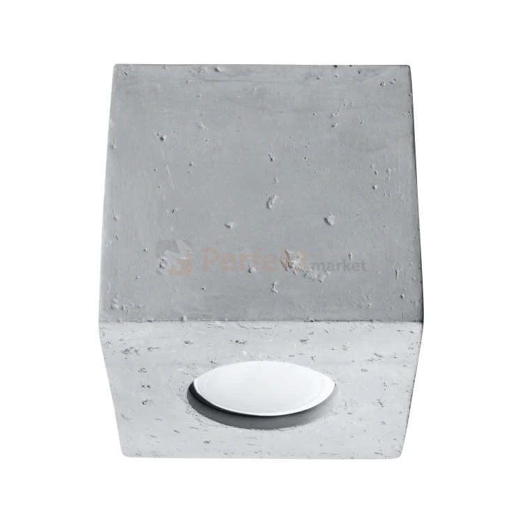 lampa_sufitowa betonowa beton nowoczesna minimalizm design lampa sufitowa kwadratowa plafon LED quad perfektmarket SL.0489