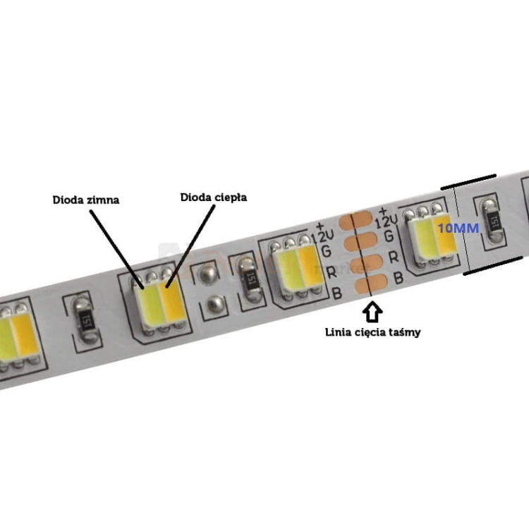 taśma led cct SMD 5025 multi white