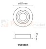 oprawa_halogenowa oprawa_ruchoma okrągła biała wpuszczana oświetlenie_led oprawa_led oświetlenie żarówki_led lampy_sufitowe halogeny_led oprawy_do_łazienki lampa_led crosti larsi 1503005 wymiary perfektmarket
